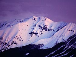 The Wallowa Mountains in Eastern Oregon - night scene