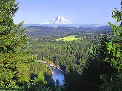 Mt Hood - Sandy River; Jonsrud Viewpoint between Gresham and Sandy