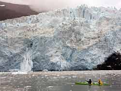 Aialik Glacier calving in Kenai Fjords National Park