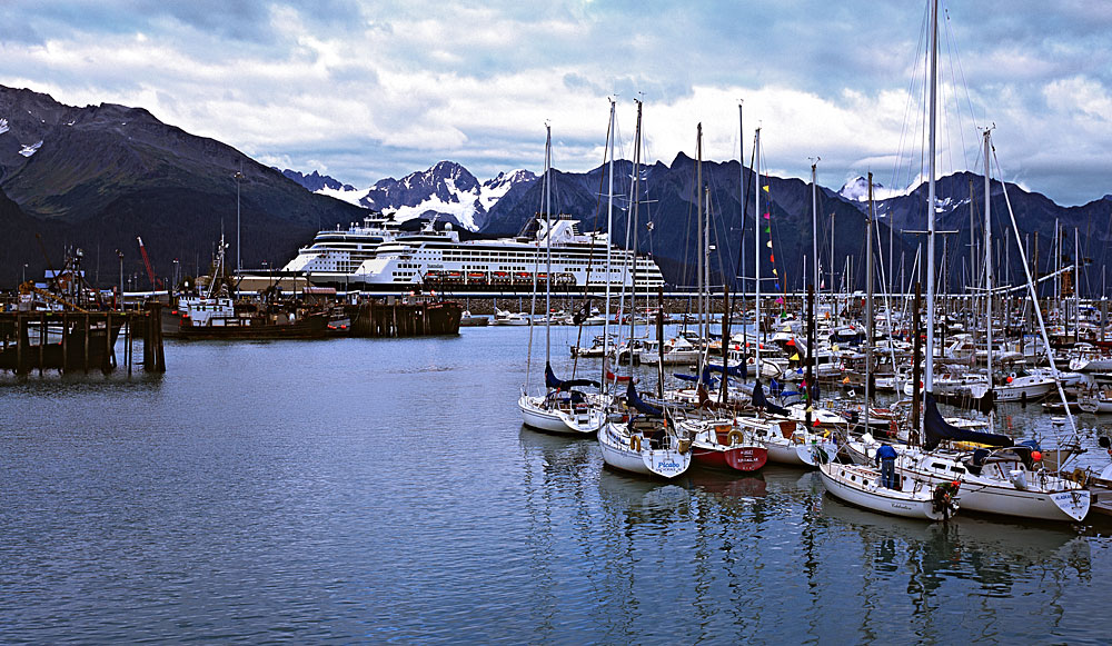 Buy this Seward Alaska at the head of Resurrection Bay; Gateway to Kenai Fjords National Park picture