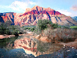 Red Rock Reflections, West of Las Vegas