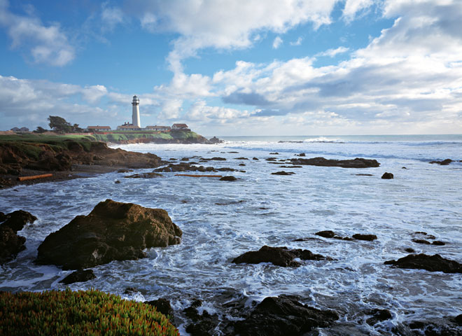 California ocean The Lighthouse at Pigeon Point