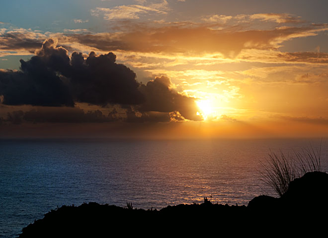 California sunset at Point Reyes