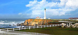 Point Arena Lighthouse near Mendocino