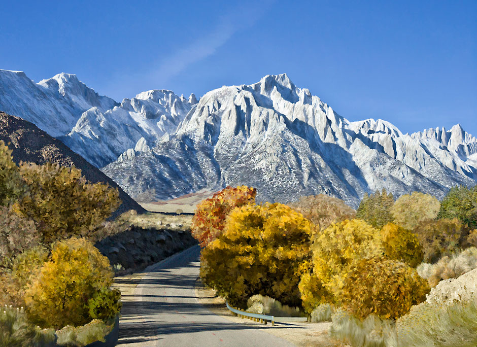 Whitney Portal - gateway to Mount Whitney - Fall Color