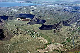 largest falls in history of world. 400 ft fall till Missoula Flood, ~15000 ya