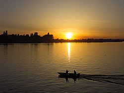 Central Washington scenic pictures - Sunset on Moses Lake