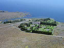 Boats in the water attest to use of Potholes Reservoir State Park