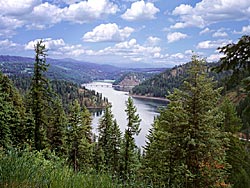 Blue Creek Bay on Lake Coeur d'Alene in Idaho near Spokane, WA