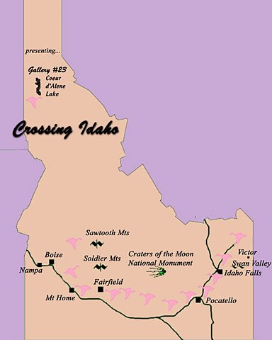 Idaho Map of Landscape Photography