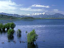 Soldier Mts. in Idaho Little Camas Reservoir near Boise, Idaho