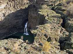 Craggy Malad Gorge in Twin Falls Idaho; Snake River in Magic Valley