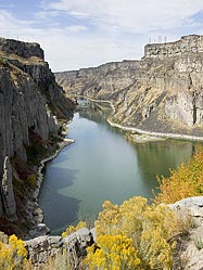 Snake River from Shoshone Falls Park