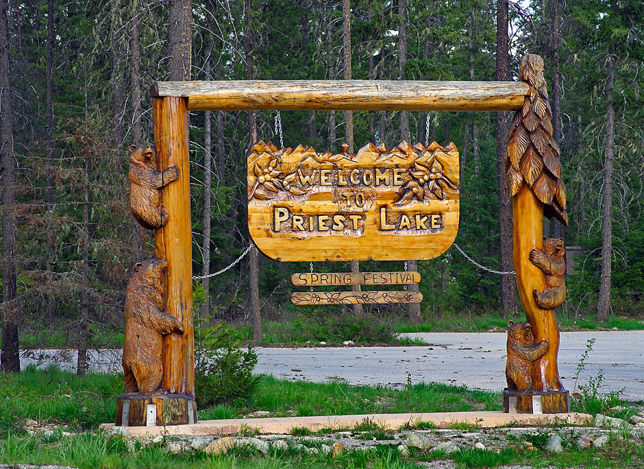 Buy this Priest Lake Bears welcome visitors to Coolin ID -Kaniksu NF picture