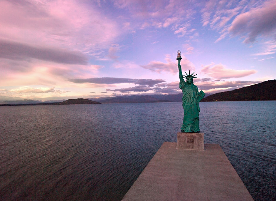 Buy this Statue of Liberty at Sandpoint City Park on Lake Pend Oreille, ID picture