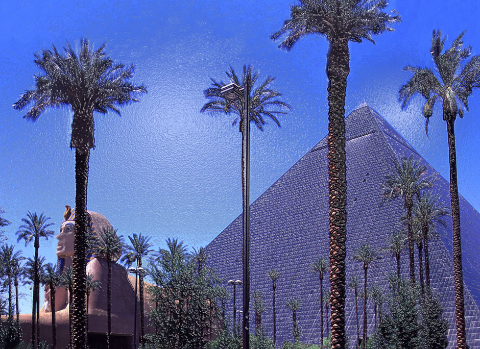 Buy this Las Vegas paintings - Luxor Hotel exterior