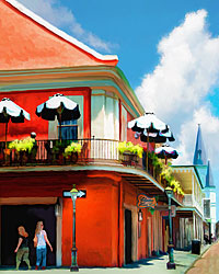 The French Quarter in New Orleans