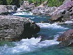 McDonald Falls in Glacier National Park