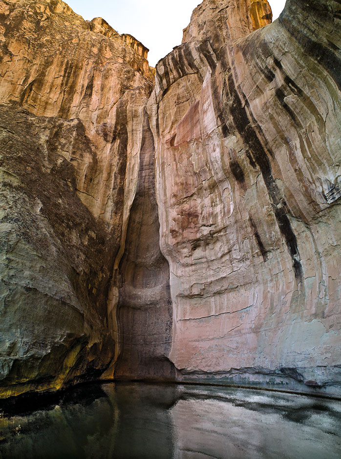 Buy this El Morro - Sandstone Wall with Water Pool - oasis in desert photograph