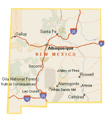 Map of New Mexico
