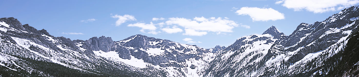 North Cascade Mountain Tops in Okanogan NF from Hwy 97