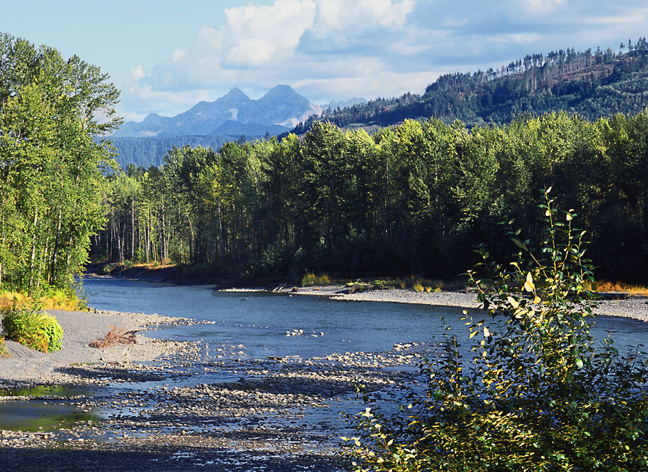 North Fork Nooksack River - North Cascades in the background