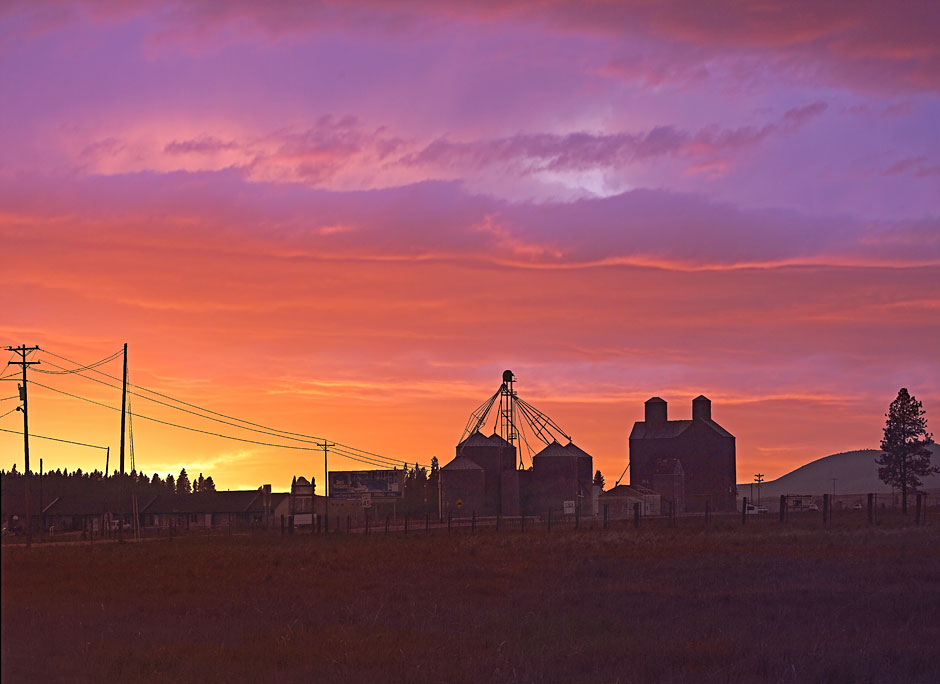 Buy this rural sunsets - The Palouse Country near the Idaho Border photograph