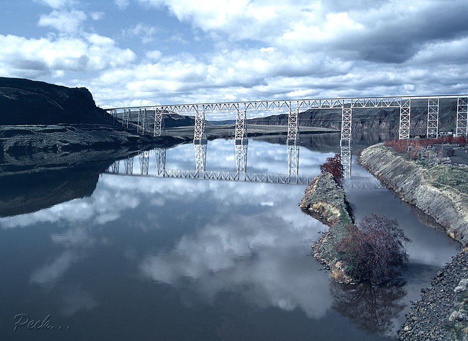 Buy this Snake River Photo Union Pacific Railroad Bridge over Snake River by Lyons Ferry photograph