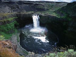 Palouse Falls Rainbow sparkle light (West on Hwy 261) North of Dayton