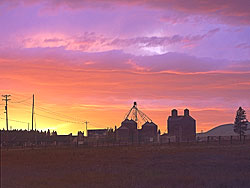 rural sunsets - The Palouse Country near the Idaho Border