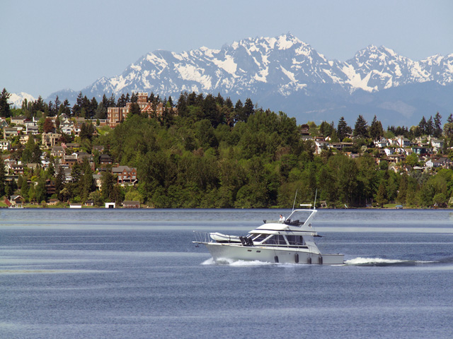 Scenic Washington, Puget Sound, Olympic Mountains, Lake Washington, Seattle boating