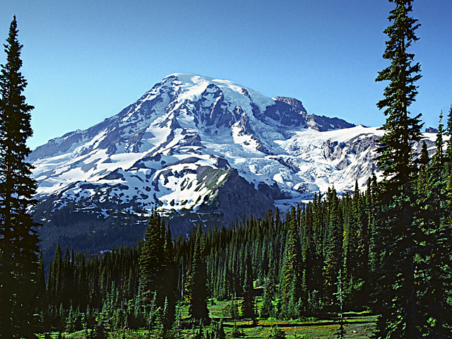 Mt. Rainier from Highway 706, Gifford Pinchot National Forest