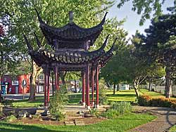 Chinese pavilion in Yangzhou Park, Kent, Washington