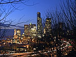 Night Scene of Seattle, WA