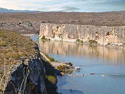 Big Bend Texas: Pecos & Rio Grande River - Hills of Old Mexico  in Chihauhan Desert