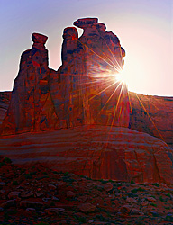 Arches Sunburst - Arches National Park, Utah