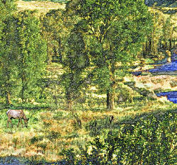 Closeup of Gallatin Hills