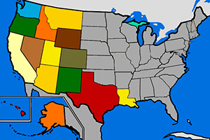 USA Map of our journeys