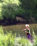 Paintings from Oregon; Fishing the Applegate River 